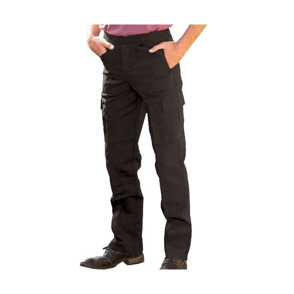 Action Trouser Black Reg Leg