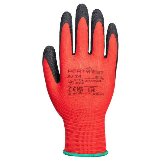 Flex Grip Latex Glove Red