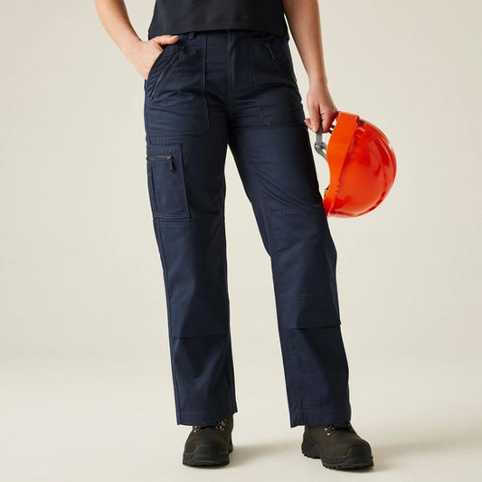 Ladies Navy Action Trouser