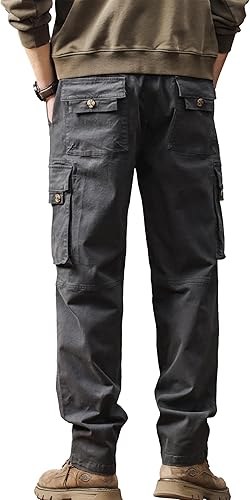Cargo Trouser Black Reg Leg