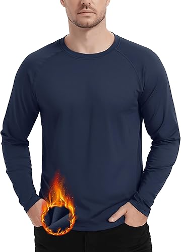 Mens Thermal T.Shirt Long Sleeve Navy