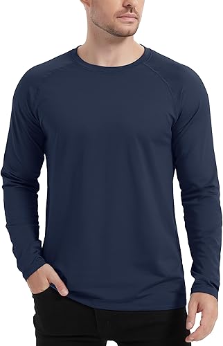 Mens Thermal T.Shirt Long Sleeve Navy