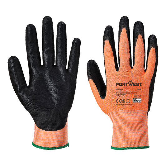Amber Cut Nitrile Foam Gloves