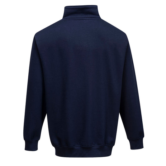 Sorrento Zip Neck Sweatshirt Navy