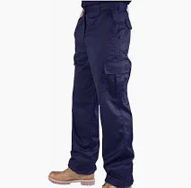 Cargo Trouser Navy Tall Leg : 34