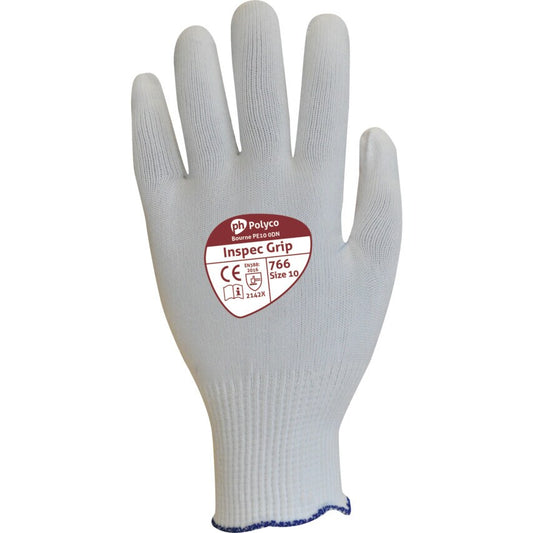 Inspec Grip Red Dot White