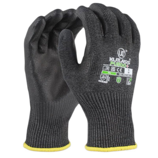 Kutlass Pu500+ Palm Coated Gloves Cut E