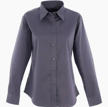 Ladies Oxford Shirt Charcoal-XL