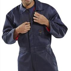 Quilted Boilersuit Navy