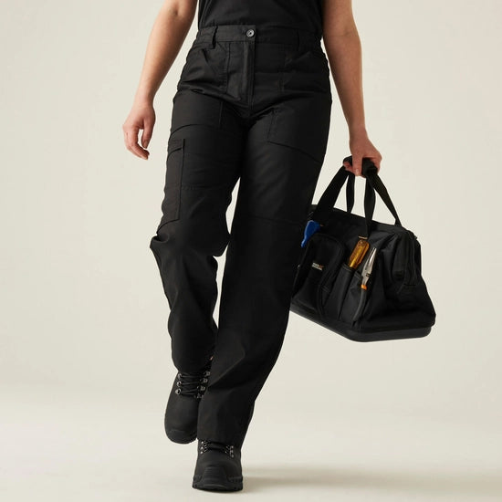 Ladies Black Action Trouser