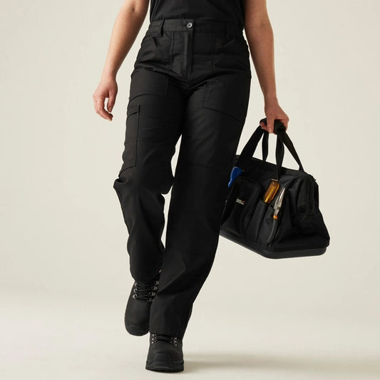 Ladies Black Action Trouser