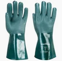 Pvc Double Dipped Gauntlets Green 11"